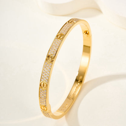 [Radiant Gem]¯LOVE BRACELET 4.8MM DIAMOND-PAVED