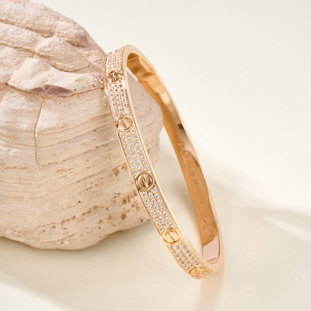 [Radiant Gem]¯LOVE BRACELET 4.8MM DIAMOND-PAVED