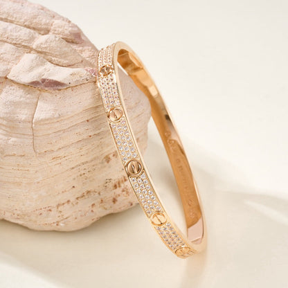 [Radiant Gem]¯LOVE BRACELET 4.8MM DIAMOND-PAVED
