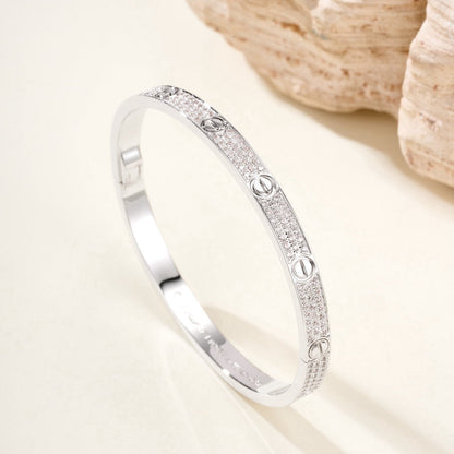 [Radiant Gem]¯LOVE BRACELET 4.8MM DIAMOND-PAVED