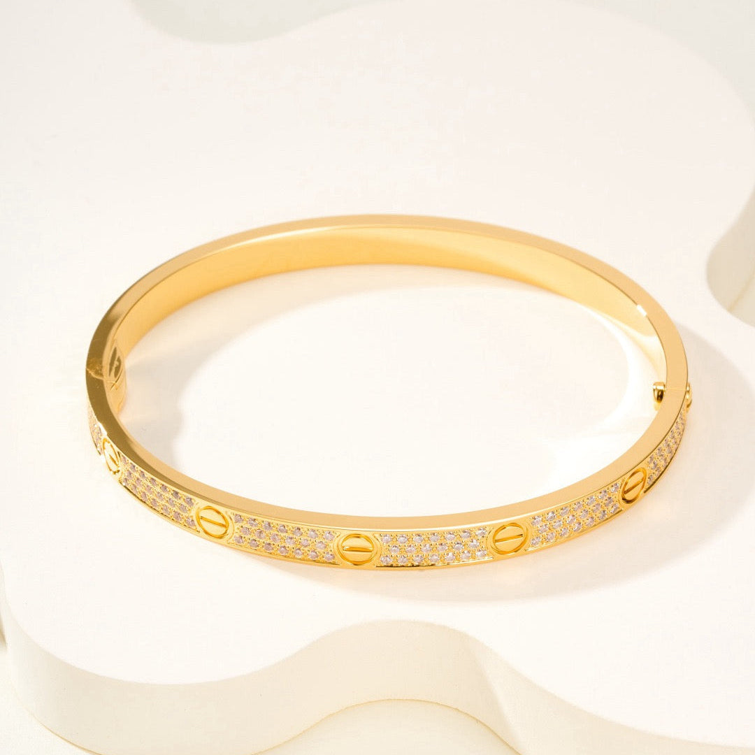 [Radiant Gem]¯LOVE BRACELET 4.8MM DIAMOND-PAVED