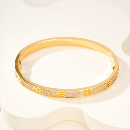 [Radiant Gem]¯LOVE BRACELET 4.8MM DIAMOND-PAVED