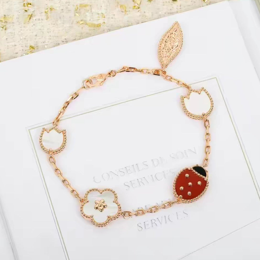 [Radiant Gem]¯LUCKY SPRING 5 MOTIF BRACELET