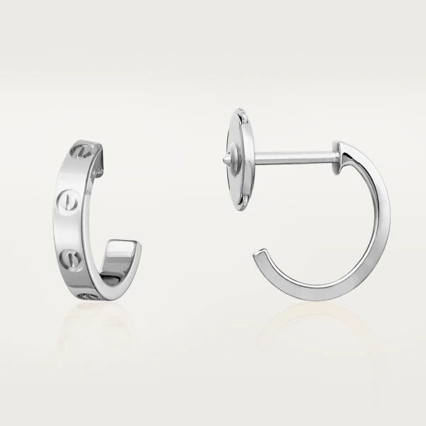 [Radiant Gem]¯LOVE EARRINGS 2.65MM SILVER