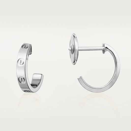 [Radiant Gem]¯LOVE EARRINGS 2.65MM SILVER