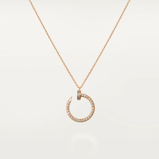 [Radiant Gem]¯JUSTE NECKLACE PINK GOLD DIAMONDS