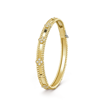 [Radiant Gem]¯CLOVER BRACELET 4MM DIAMONDS
