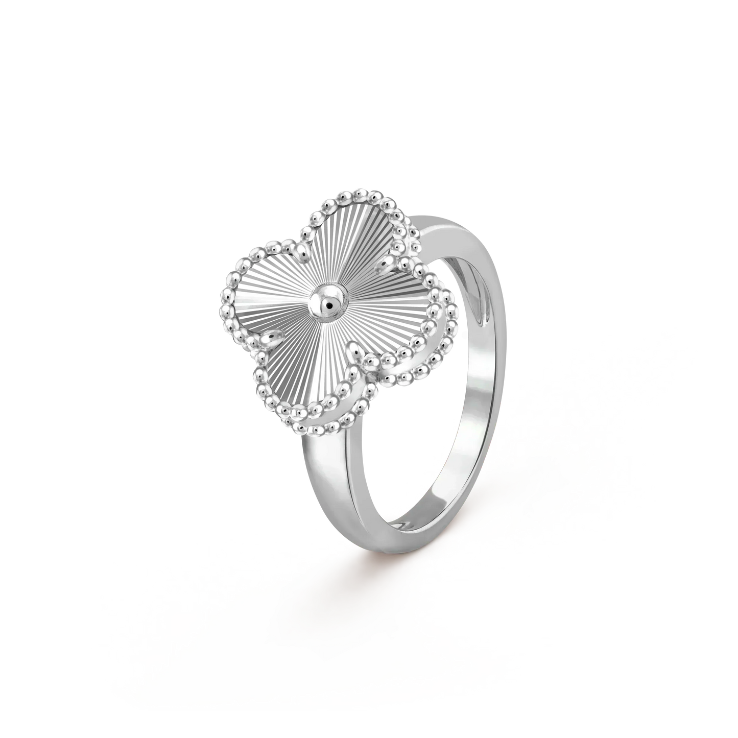 [Radiant Gem]¯CLOVER SILVER RING