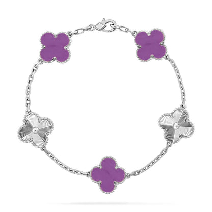 [Radiant Gem]New  CLOVER 5 MOTIF VIOLET BRACELET COLLECTION