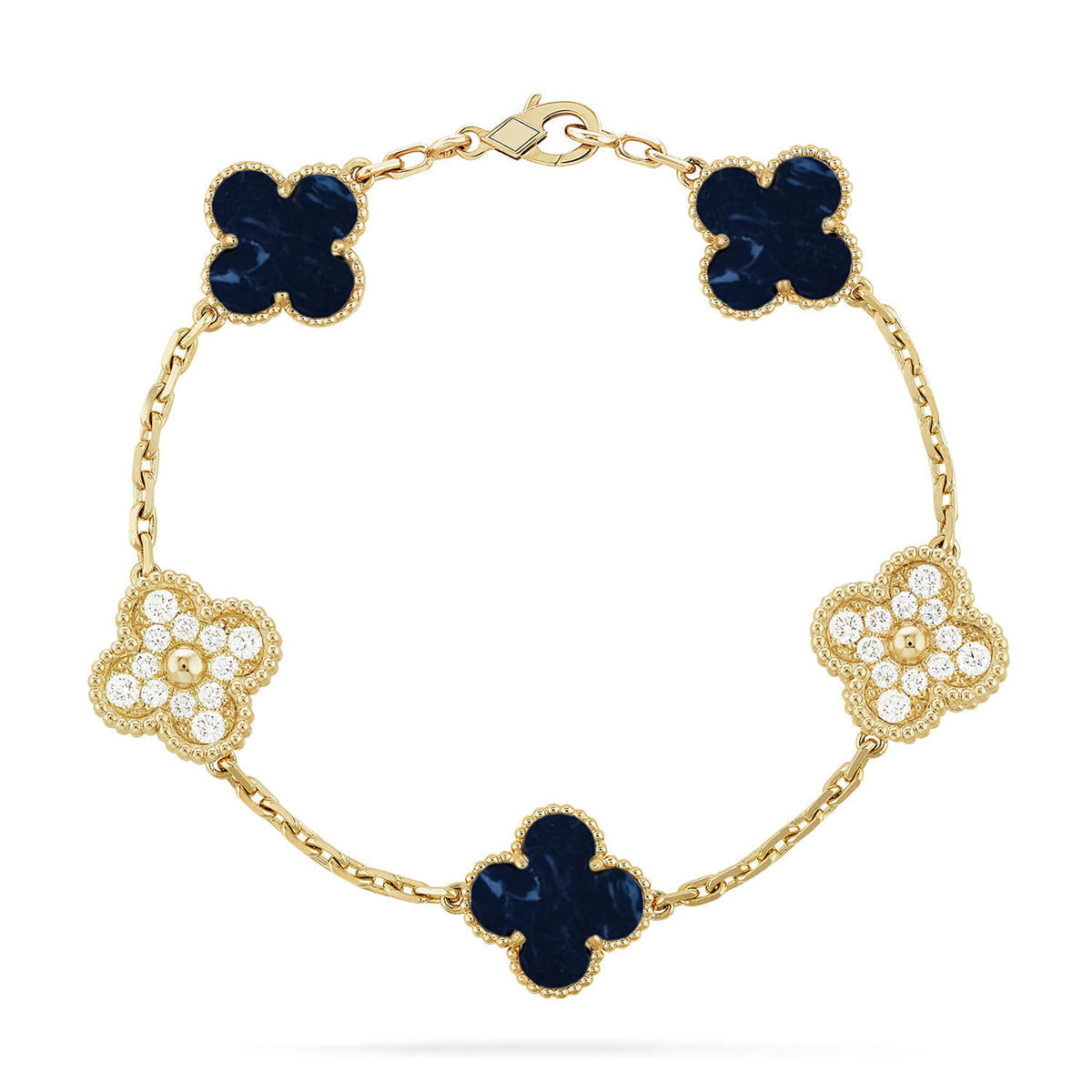 [Radiant Gem]New CLOVER 5 MOTIF PIETERSITE BRACELET COLLECTION