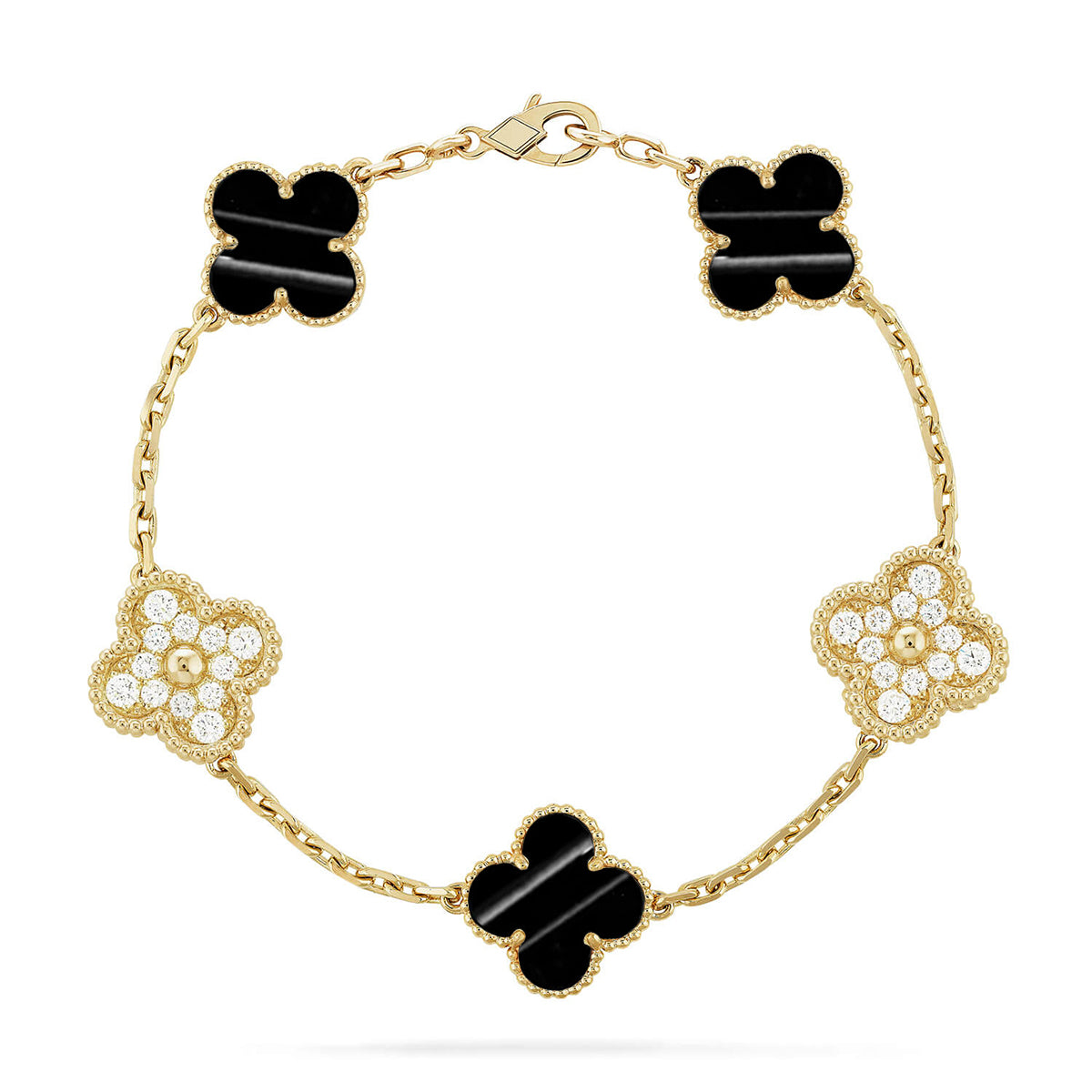 [Radiant Gem]New  CLOVER 5 MOTIF PULSAR STONE BRACELET COLLECTION