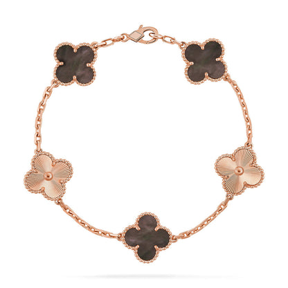 [Radiant Gem]New CLOVER 5 MOTIF GRAY MOP BRACELET COLLECTION