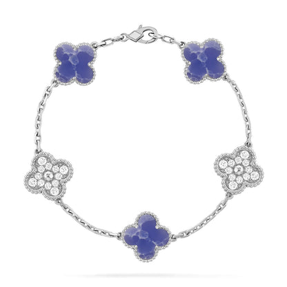 [Radiant Gem]New CLOVER 5 MOTIF BLUE VEINS BRACELET COLLECTION