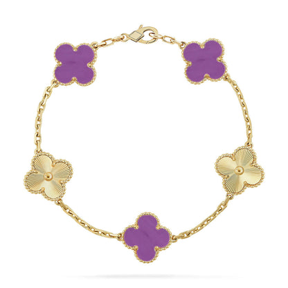 [Radiant Gem]New  CLOVER 5 MOTIF VIOLET BRACELET COLLECTION