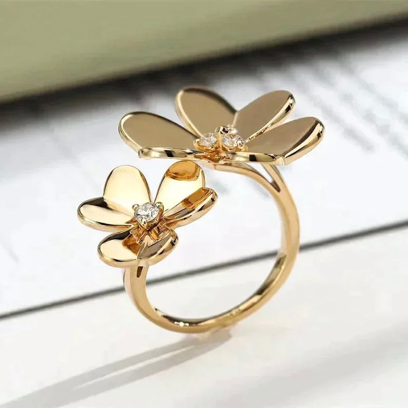[Radiant Gem]¯CLOVER COMOS GOLD DIAMOND RING
