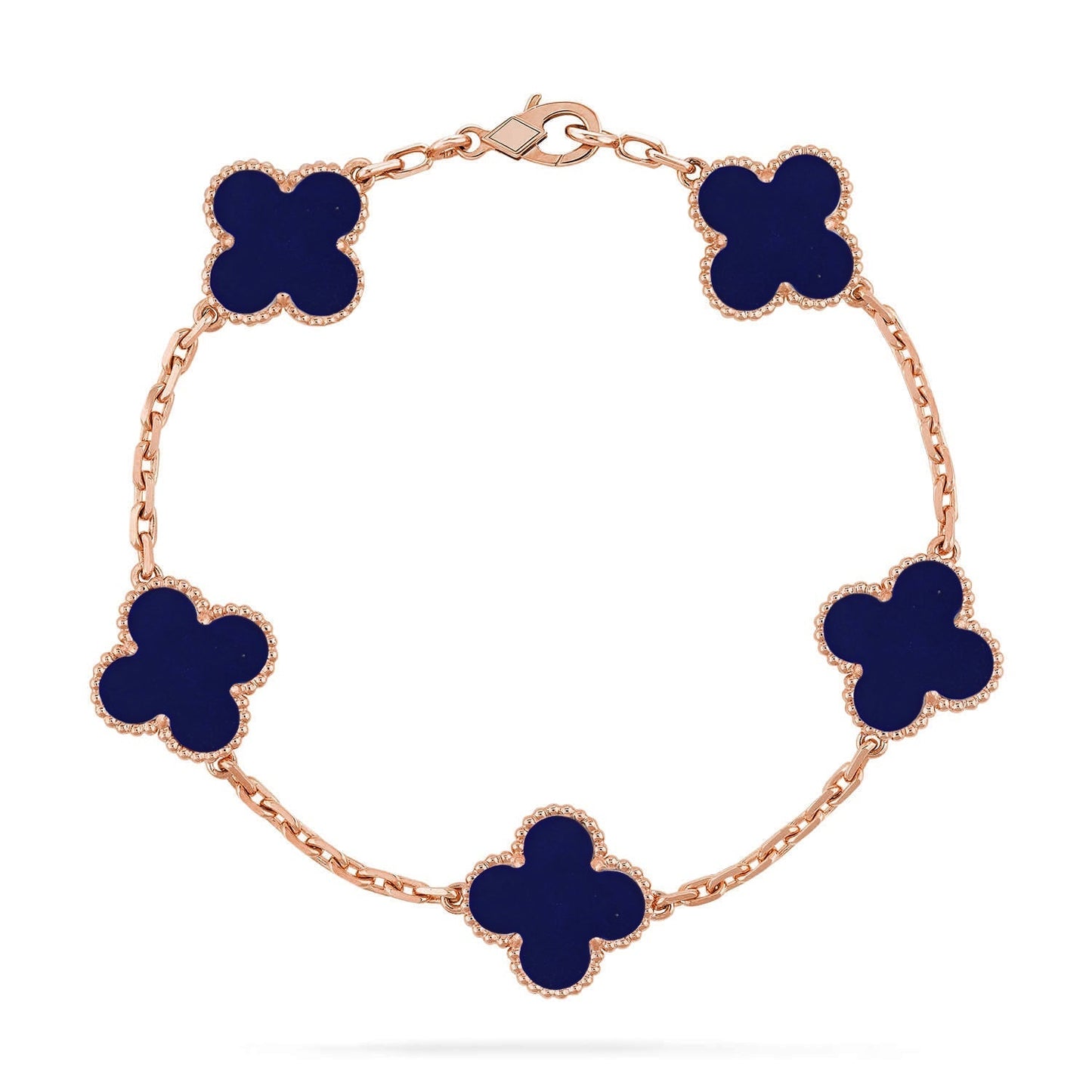 [Radiant Gem]New CLOVER 5 MOTIF LAPIS LAZULI BRACELET COLLECTION