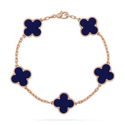 [Radiant Gem]New CLOVER 5 MOTIF LAPIS LAZULI BRACELET COLLECTION
