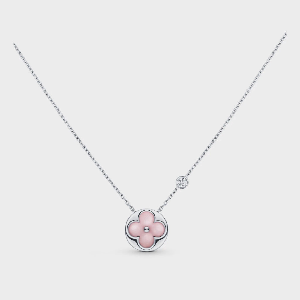 [Radiant Gem]¯SUN MOTIF PINK MOP SILVER BRACELET