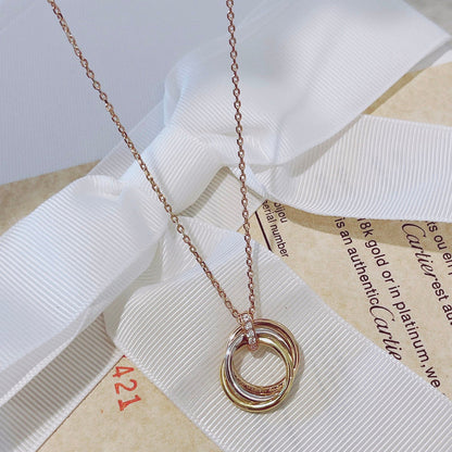 [Radiant Gem]¯TRINITY NECKLACE GOLD  DIAMONDS