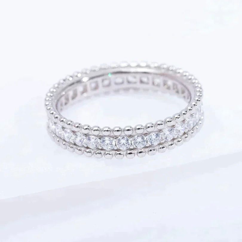 [Radiant Gem]¯PERLEE DIAMOND SILVER RING