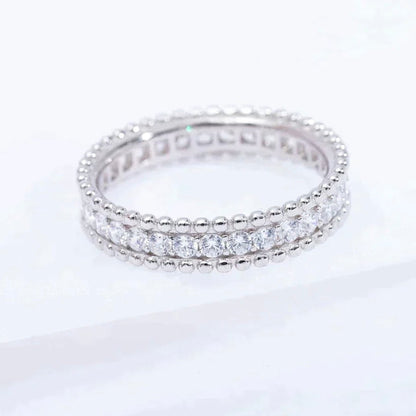 [Radiant Gem]¯PERLEE DIAMOND SILVER RING