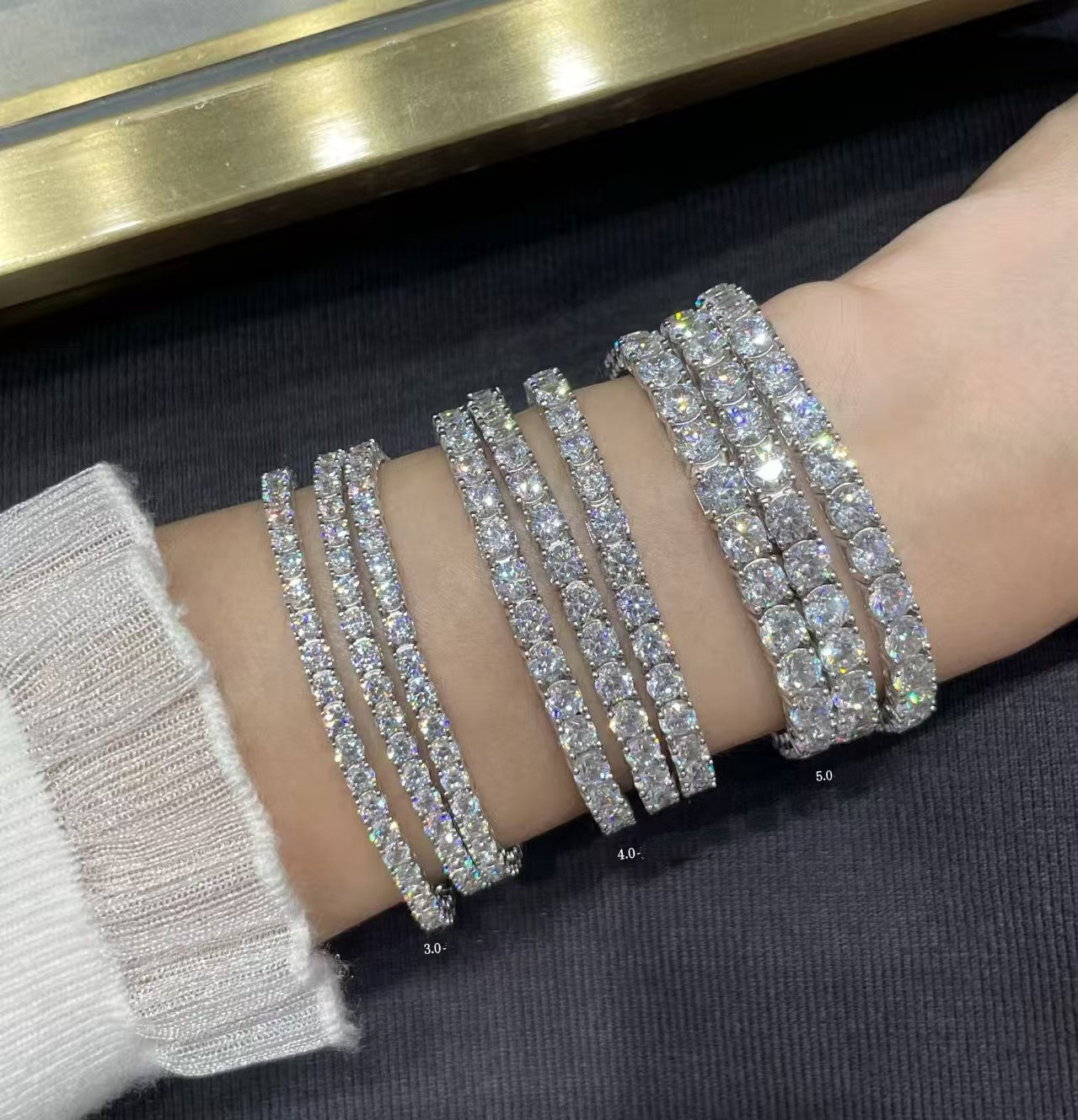 [[Radiant Gem]¯]TENNIS BRACELET WITH FULL DIAMOND SETTING