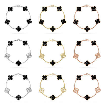 [Radiant Gem]New  CLOVER 5 MOTIF PULSAR STONE BRACELET COLLECTION