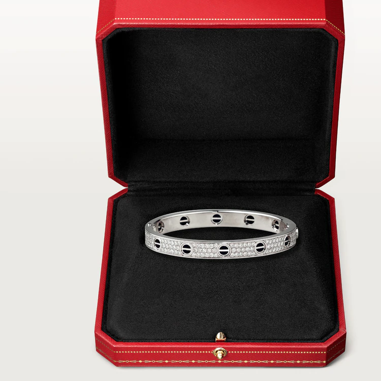 [Radiant Gem]¯LOVE BRACELET 6.1MM DIAMOND-PAVED CERAMIC