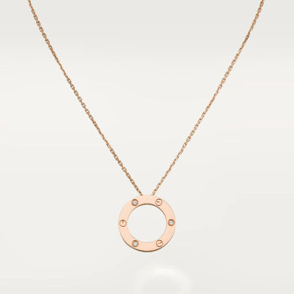 [Radiant Gem]¯LOVE NECKLACE 16MM 3 DIAMONDS
