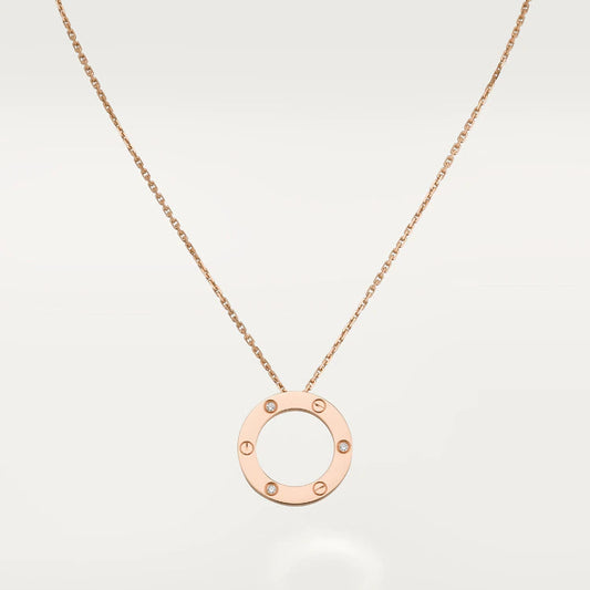 [Radiant Gem]¯LOVE NECKLACE 16MM 3 DIAMONDS