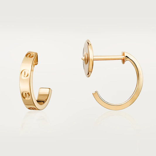 [Radiant Gem]¯LOVE EARRINGS 2.65MM PINK GOLD