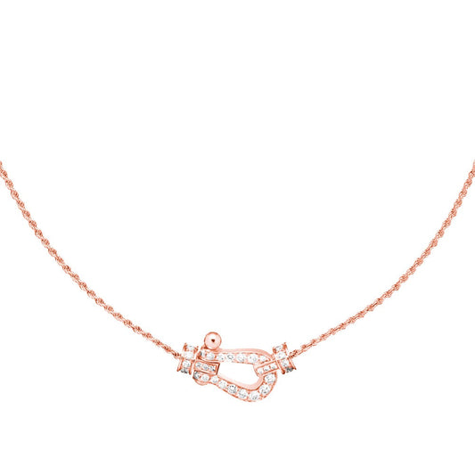 [Radiant Gem]¯FORCE 10 PINK GOLD DIAMOND NECKLACE