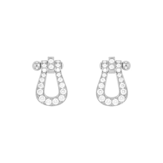 [Radiant Gem]¯FORCE 10 FULL DIAMOND STUD EARRINGS MINI MODEL