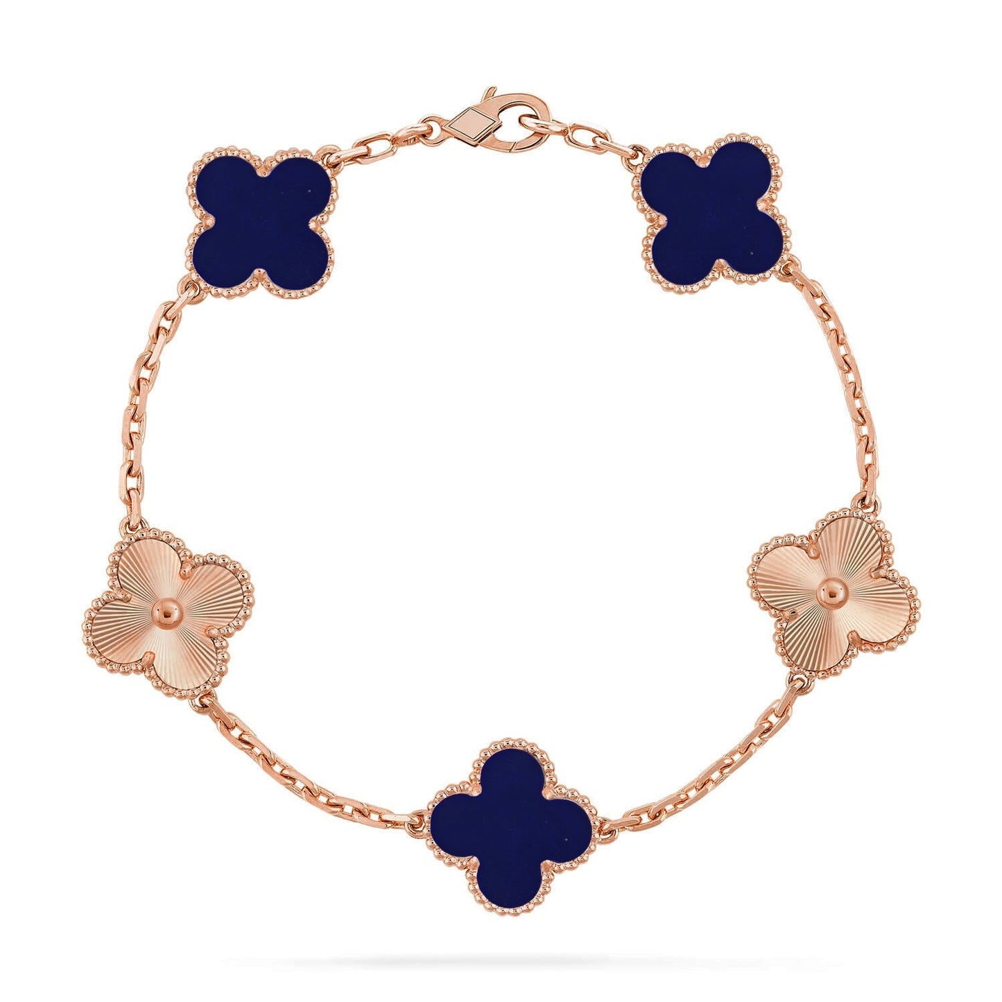 [Radiant Gem]New CLOVER 5 MOTIF LAPIS LAZULI BRACELET COLLECTION
