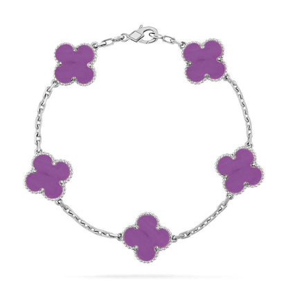 [Radiant Gem]New  CLOVER 5 MOTIF VIOLET BRACELET COLLECTION