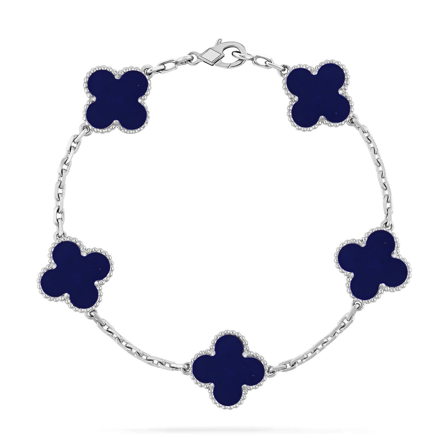 [Radiant Gem]New CLOVER 5 MOTIF LAPIS LAZULI BRACELET COLLECTION