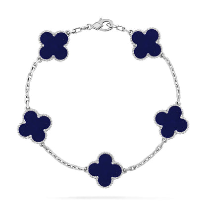 [Radiant Gem]New CLOVER 5 MOTIF LAPIS LAZULI BRACELET COLLECTION