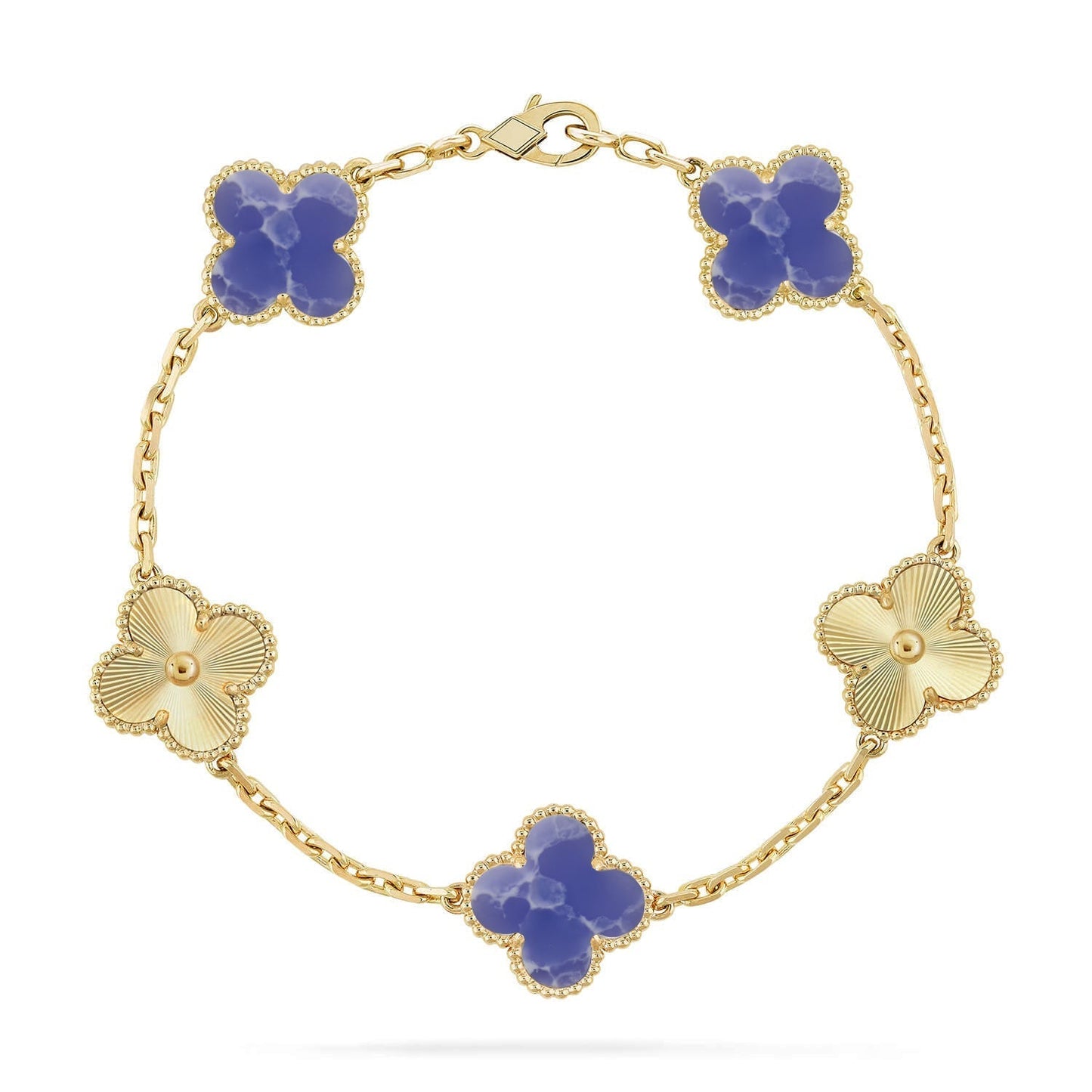 [Radiant Gem]New CLOVER 5 MOTIF BLUE VEINS BRACELET COLLECTION