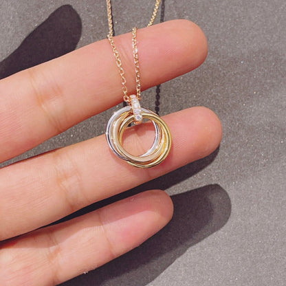 [Radiant Gem]¯TRINITY NECKLACE GOLD  DIAMONDS