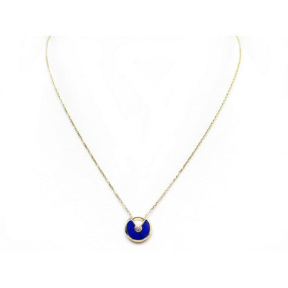 [Radiant Gem]¯AMULETTE ROSE GOLD AGATE NECKLACE
