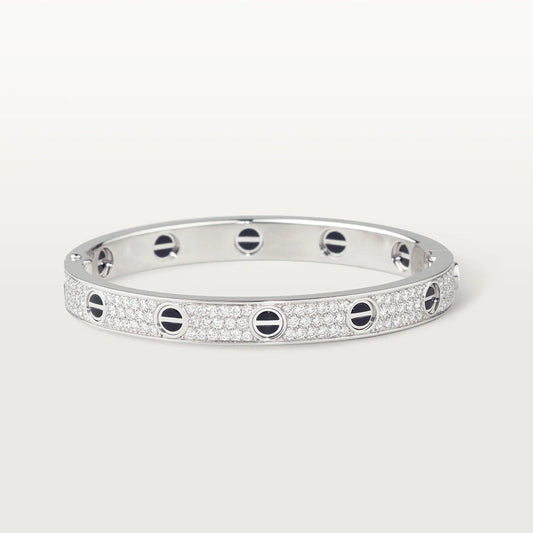 [Radiant Gem]¯LOVE BRACELET 6.1MM DIAMOND-PAVED CERAMIC
