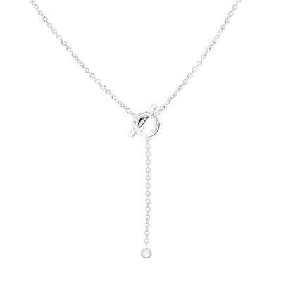 [Radiant Gem]¯FINESSE SILVER DIAMOND NECKLACE