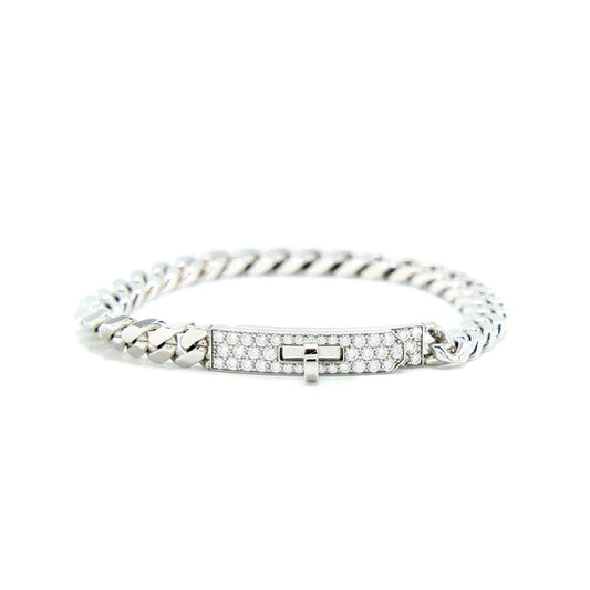 [Radiant Gem]¯KELLY CHAIN SILVER DIAMOND BRACELET
