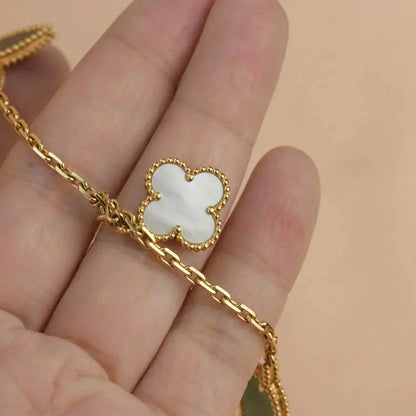 [Radiant Gem]¯LUCKY SPRING 5 MOTIF GOLD BRACELET