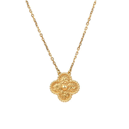 [Radiant Gem]¯CLOVER 15MM  BRONZING NECKLACE