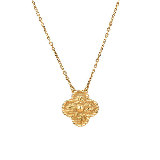 [Radiant Gem]¯CLOVER 15MM  BRONZING NECKLACE