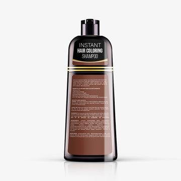 Instant Hair Coloring Shampoo + Conditioner (Dark Brown Color)