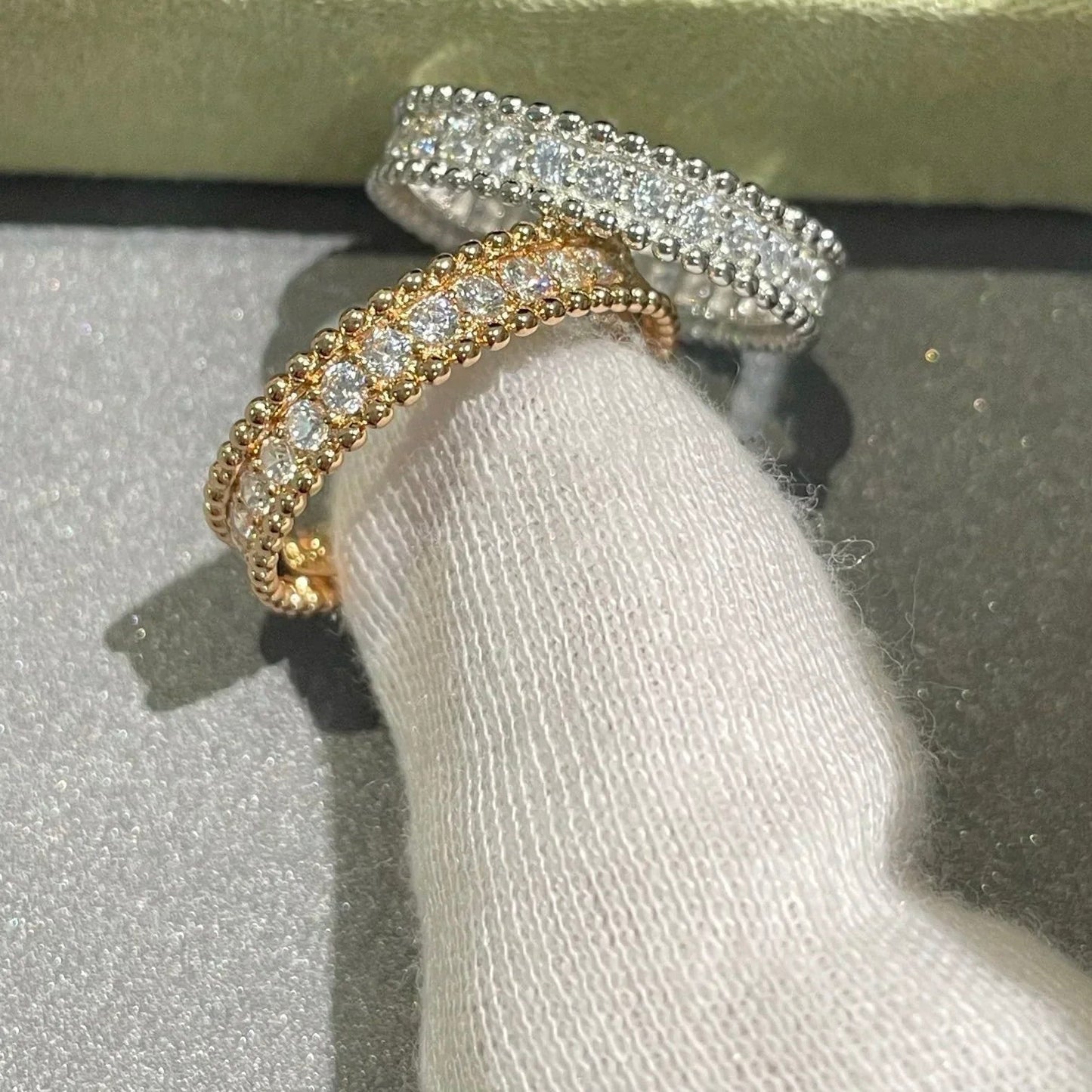 [Radiant Gem]¯PERLEE DIAMOND SILVER RING