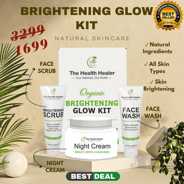 Health Healer Brightening Glow Kit including health healer Facewash, Night Cream & Scrub