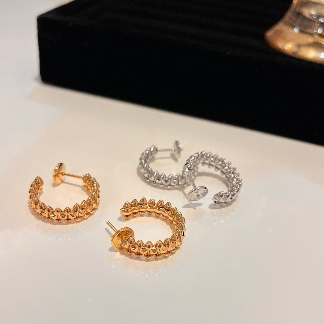 [Radiant Gem]¯CLASH SMALL HOOP EARRINGS